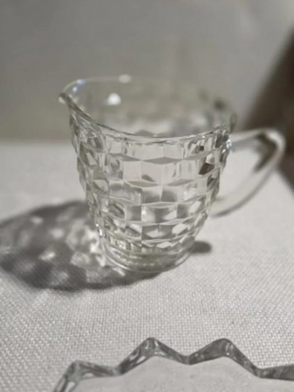 Vintage Fostoria American Clear Glass 4 Pc Lot Compote Bowl Cup 3 Toe Dish